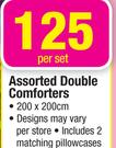 Assorted Double Comforters 200x200Cm-Per Set