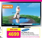 Sasmung 43" Plasma TV PS43F4000