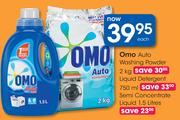 Omo Auto Washing Powder 2kg Liquid Detergent 750ml Semi Concentrate Liquid 1.5L-Each