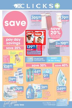Clicks : Feel Good Pay Less (24 Jul - 20 Aug 2014), page 1