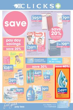 Clicks : Feel Good Pay Less (24 Jul - 20 Aug 2014), page 1