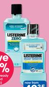 Listerine Zero,Cool Mint,Fresh Burst Or Antiseptic-500ml Each