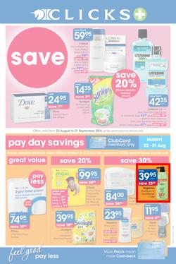 Clicks : Feel Good Pay Less (22 Aug - 21 Sep 2014), page 1