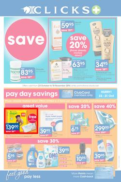 Clicks : Feel Good Pay Less (23 Oct - 18 Nov 2014), page 1