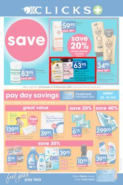 Clicks : Feel Good Pay Less (23 Oct - 18 Nov 2014), page 1