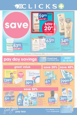 Clicks : Feel Good Pay Less (23 Oct - 18 Nov 2014), page 1