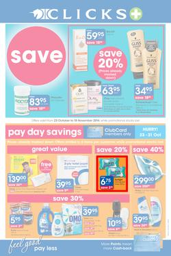 Clicks : Feel Good Pay Less (23 Oct - 18 Nov 2014), page 1