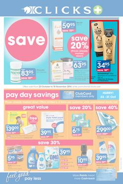 Clicks : Feel Good Pay Less (23 Oct - 18 Nov 2014), page 1