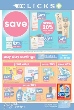 Clicks : Feel Good Pay Less (23 Oct - 18 Nov 2014), page 1