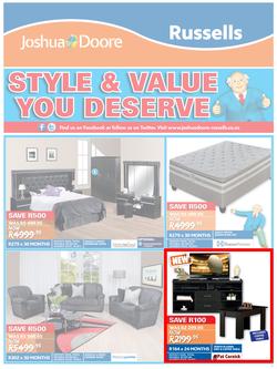 Joshua Doore & Russells : Style & Value You Deserve (6 Jul - 12 Jul 2015), page 1