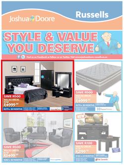 Joshua Doore & Russells : Style & Value You Deserve (6 Jul - 12 Jul 2015), page 1