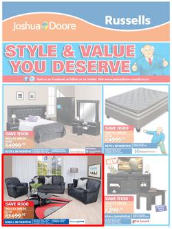 Joshua Doore & Russells : Style & Value You Deserve (6 Jul - 12 Jul 2015), page 1