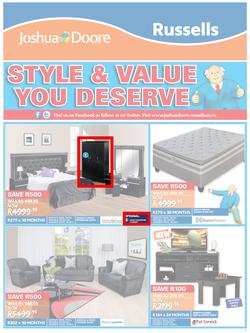 Joshua Doore & Russells : Style & Value You Deserve (6 Jul - 12 Jul 2015), page 1