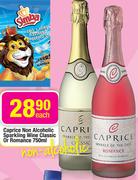 Caprice Non Alcoholic Sparkling Wine Classic Or Romance-750Ml Each