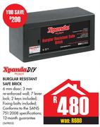 Xpanda DIY Burglar Resistant Safe Brick