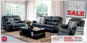 Cambridge 3 Piece 3 Action Recliner Leather Look Lounge Suite