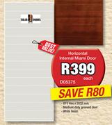 Solid Door Horizontal Internal Miami Door D05375-Each