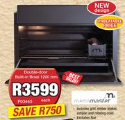 Megamaster Double-Door Built-In Braai 1200mm F03445-Each