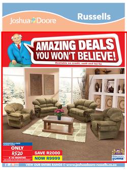 Joshua Doore & Russells : Amazing Deals You Wont Believe (22 Feb - 21 Mar 2016), page 1