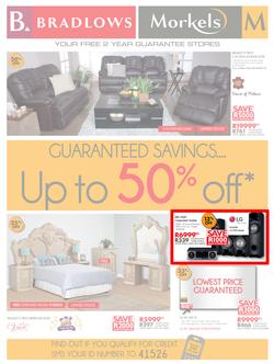 Bradlows & Morkels : Guaranteed Savings (7 Mar - 31 Mar 2016), page 1