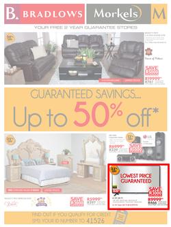 Bradlows & Morkels : Guaranteed Savings (7 Mar - 31 Mar 2016), page 1