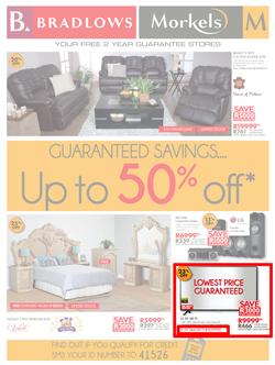 Bradlows & Morkels : Guaranteed Savings (7 Mar - 31 Mar 2016), page 1