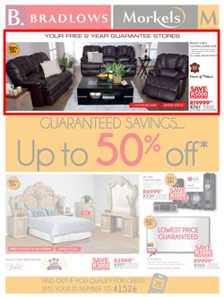 Bradlows & Morkels : Guaranteed Savings (7 Mar - 31 Mar 2016), page 1