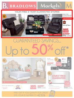 Bradlows & Morkels : Guaranteed Savings (7 Mar - 31 Mar 2016), page 1
