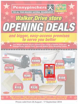 Pennypinchers : Walker Drive Store Opening Deals (25 Aug - 17 Sep 2016), page 1