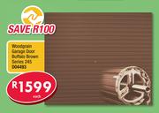 Woodgrain garage Door Buffalo Brown Series 245 D04493-Each