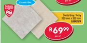 Costa Grey/Ivory Tiles 350x350mm-Per Sqm