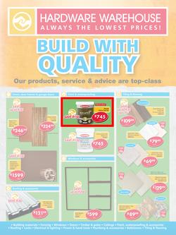 Hardware Warehouse Gauteng : Build With Quality (22 Feb - 4 Mar 2016), page 1
