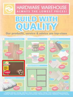 Hardware Warehouse Gauteng : Build With Quality (22 Feb - 4 Mar 2016), page 1