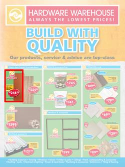 Hardware Warehouse Gauteng : Build With Quality (22 Feb - 4 Mar 2016), page 1