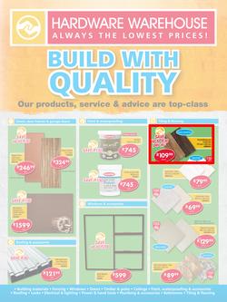 Hardware Warehouse Gauteng : Build With Quality (22 Feb - 4 Mar 2016), page 1