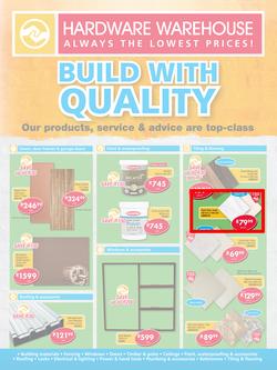 Hardware Warehouse Gauteng : Build With Quality (22 Feb - 4 Mar 2016), page 1