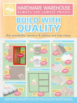 Hardware Warehouse Gauteng : Build With Quality (22 Feb - 4 Mar 2016), page 1