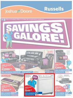 Joshua Doore & Russells : Savings Galore! (23 Mar - 6 Apr 2015), page 1