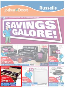 Joshua Doore & Russells : Savings Galore! (23 Mar - 6 Apr 2015), page 1