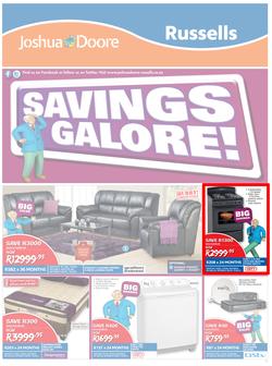 Joshua Doore & Russells : Savings Galore! (23 Mar - 6 Apr 2015), page 1