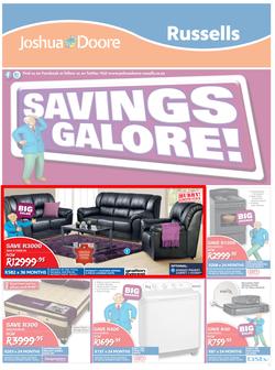 Joshua Doore & Russells : Savings Galore! (23 Mar - 6 Apr 2015), page 1