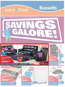 Joshua Doore & Russells : Savings Galore! (23 Mar - 6 Apr 2015), page 1