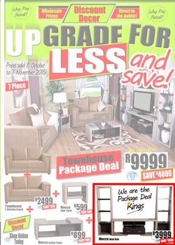 Discount Decor : Upgrade For Less (8 Oct - 7 Nov 2015), page 1