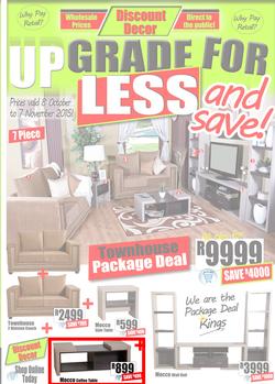 Discount Decor : Upgrade For Less (8 Oct - 7 Nov 2015), page 1