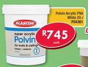Polvin Acrylic PVA White 20L P04361