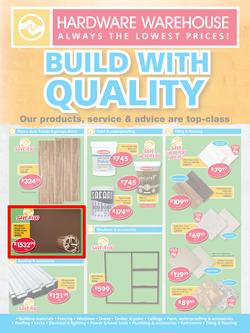 Hardware Warehouse Mpumulanga : Build With Quality (22 Feb - 4 Mar 2016), page 1