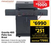 Megamaster Granite 400 Patio Gas Braai