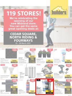 Builders Cedar Square, North Riding & Fourways : 119 Stores! (25 March - 28 March 2021), page 1