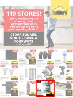 Builders Cedar Square, North Riding & Fourways : 119 Stores! (25 March - 28 March 2021), page 1