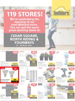 Builders Cedar Square, North Riding & Fourways : 119 Stores! (25 March - 28 March 2021), page 1